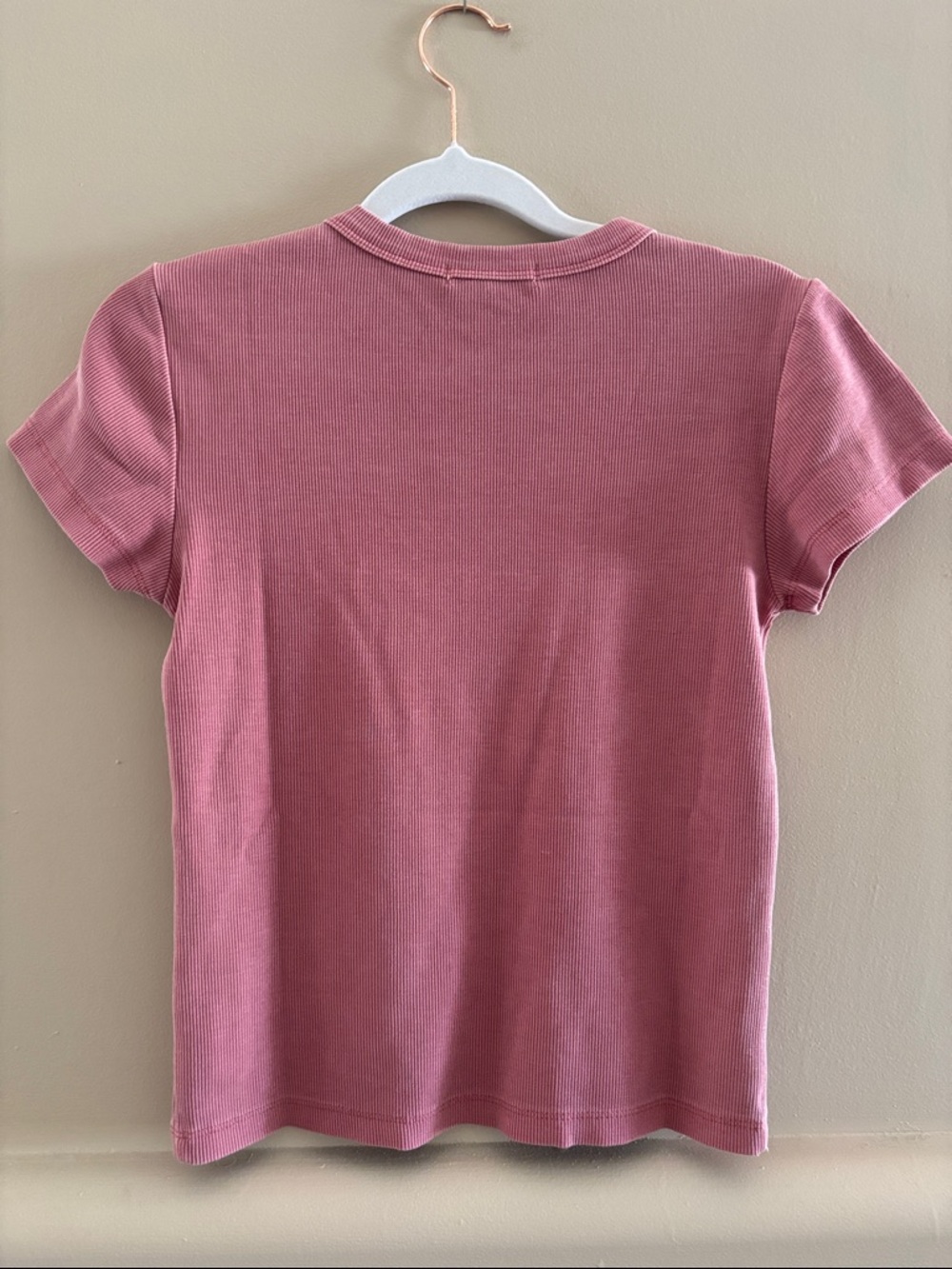 Marine Layer Lexi Rib Sun-In Crew Tee. Brick. Small. NWT. - Picture 3 of 6